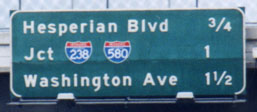 Approaching I-238 from I-880 north