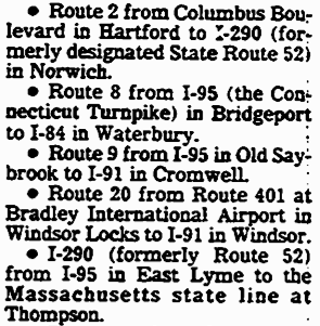 Section of Hartford Courant article, June 14, 1983