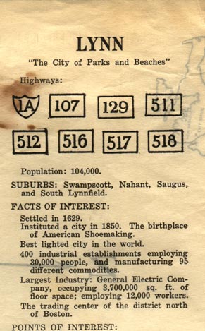 Highways by Town, Essex County (Mass.) Map, 1926