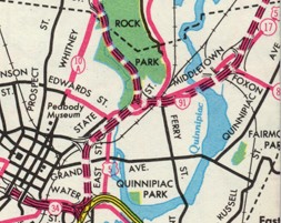 1963 map excerpt, city inset