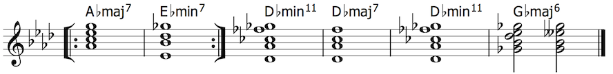 a few chords, starting at 2:00