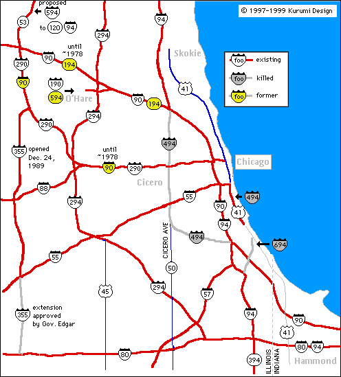 Kurumi Chicago Area Interstates