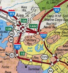 Map scan from AAA 1997 showing H-201