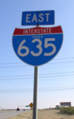 I-635 reassurance sign