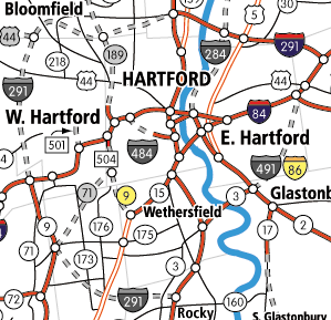 Proposed freeways inside I-291