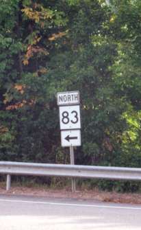 Route 83 at Route 2
