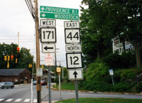 Rte. 171/44/12 signs