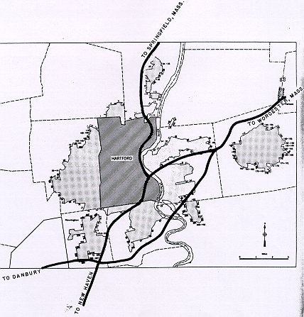 Yellow Book map, Hartford, 1955