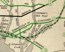1957 map excerpt, city inset